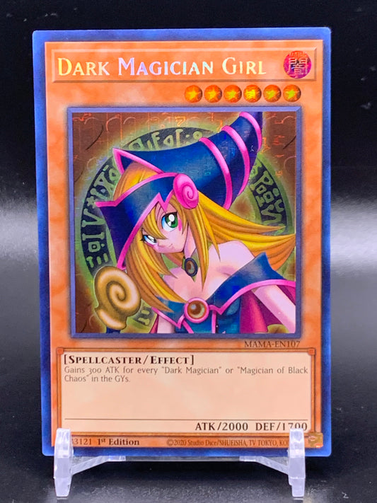 【状態A-】ブラック・マジシャン・ガール(DARK MAGICIAN GIRL)～ファラオズシークレットレア～